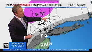 First Alert Weather: Snow totals for Saturday's storm coming into focus