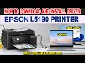 How to Download and Install Epson L5190 Driver | Direct USB Connection Setup.