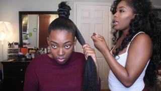 Quick Easy Ninja Bun W Braiding Hair