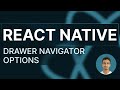 React Native Tutorial - 79 - Drawer Navigation Options