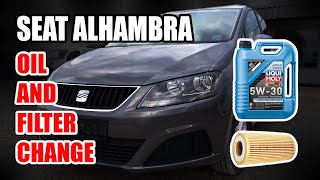 Detailed Engine Oil Change | Seat Alhambra 2010-2020 2.0 TDI