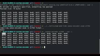 Xanax custom shellcode encoder written in assembly: Encoding msfvenom payload