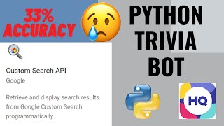 Python Trivia Bot with Google Custom Search API Part 2 | #130
