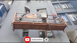 exterior painting done by lift machine | exterior painting | exterior house painting. #shorts