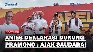 BERAPI-API! PIDATO Anies Deklarasi Dukung Pramono Rano, Sentil Oknum Doyan Bagi Bansos