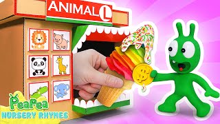 Ice Cream Animal Dance Song | Pea Pea Nursery Rhymes & Kids Songs 🦁🐘🐊