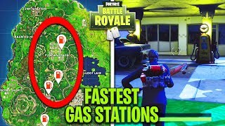 easiest way to visit 3 different gas st - fortnite gas station locations
