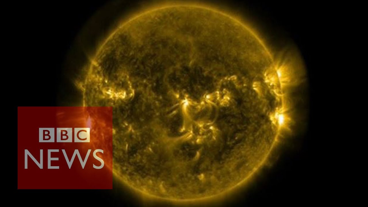 Solar Flares: Footage Released By Nasa - BBC News - YouTube