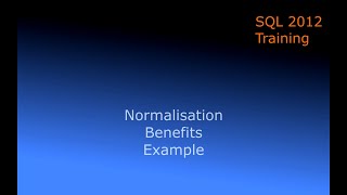 Module 1 SQL Server Introduction 16 Normalisation Example