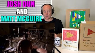 Drum Teacher Reaction: Josh Dun & Matt McGuire - The MegaMix Drum Cover