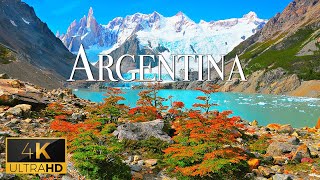 FLYING OVER ARGENTINA (4K  UHD) - Calming Music With Beautiful Nature  For Relax