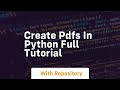 Create pdfs in python full tutorial