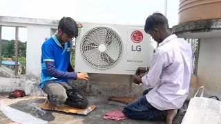 LG 1.5 TON DUAL INVERTER SPLIT AC INSTALLATION | HOW TO INSTALL SPLIT AC | LG SET UP STEP BY STEP.