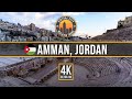 🇯🇴 AMMAN, JORDAN – Walking Tour of Downtown City Center, Roman Theatre and Citadel [4K Walk]