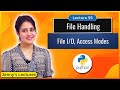 File Handling in Python | Python Tutorials for Beginners #lec95