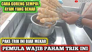 CARA MENGGORENG SEMPOL YANG BENAR BEGINI AGAR MENGEMBANG