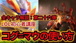 【LOL初心者講座】コグマウを解説！【スキル×コンボ×立ち回り】