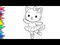 🐱🧜 How to Draw a Cat Mermaid | Easy Drawing and Coloring Tutorial for Kids