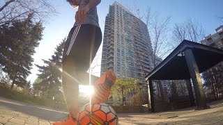 Football skills in REVERSE | ƎƧЯƎVƎЯ ni ƨlliʞƨ llɒdƚooᖷ | Kasra Freestyle