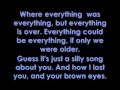Brown Eyes - Lady GaGa Lyrics