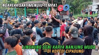 banyak yang kesurupan saat ngareak menuju tempat lingkung seni karya nanjung muda di kopedi