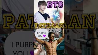 Bts Jungkook Sticker feat Pathaan SRK #bts #pathan #shorts