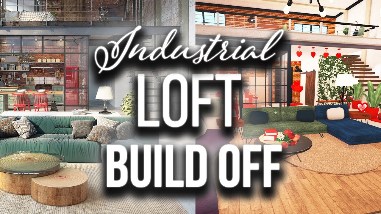 RECREATING An Industrial Loft In A BLOXBURG BUILD OFF || Bloxburg Loft ...