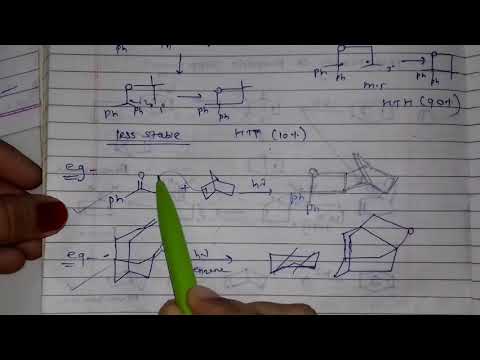 Paterno buchi photochemistry reaction, methane di pi rearrangement, zimmermann msc rearrangement