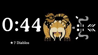 [MHW PS4] ★7 ディアブロス弓 Diablos 0:44 (Bow) SLAYED