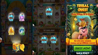 Play Tribal Quest And and completed big target | coin master new event red madness coin master trick