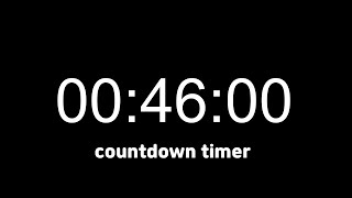 46 Minute Countdown Timer 46분 카운트다운 타이머