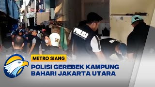 Polisi Gerebek Kampung Bahari Jakarta Utara