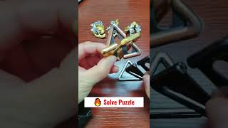 3D Triangle Archimedes Star Puzzle #puzzles #solved #unlock #hanayama #toys #trending #short #shorts