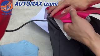 AUTOMAX izumi マットクロームシートで曲面施工