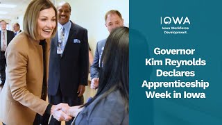 Governor Kim Reynolds Declares Apprenticeship Week in Iowa