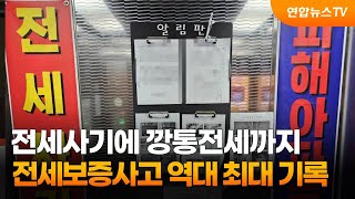 전세사기에 깡통전세까지…전세보증사고 역대 최대 기록 / 연합뉴스TV (YonhapnewsTV)