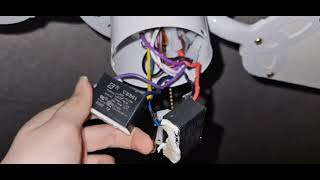 How to replace a Ceiling fan capacitor.