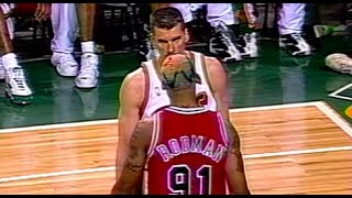 Dennis Rodman Heated Moments 1996 NBA Finals