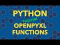 Python openpyxl Functions / Formulas