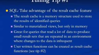 20 Essential Oracle SQL and PL/SQL Tuning Tips
