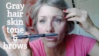 Brow pencils to compliment gray hair and your skin tone