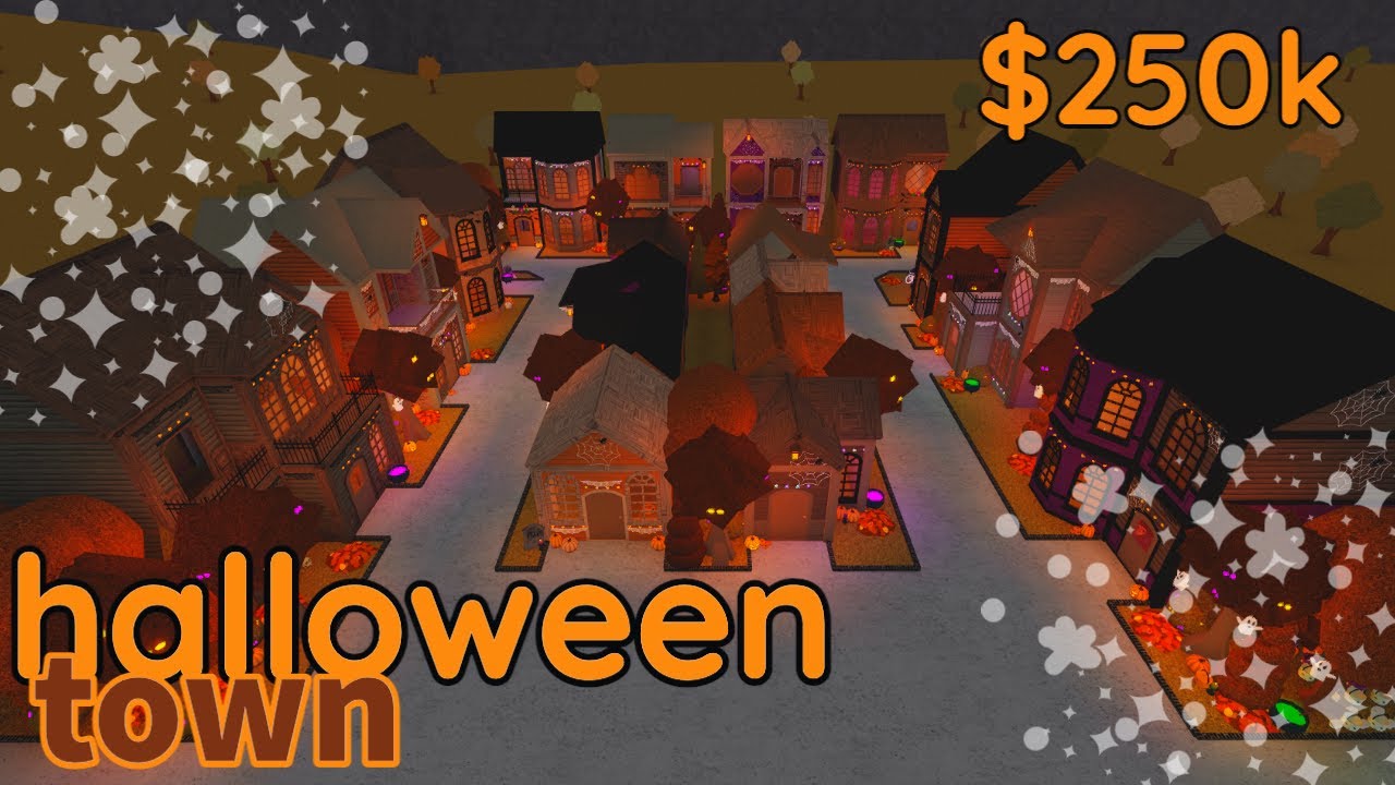 Bloxburg | Halloween Town | Speed Build - YouTube