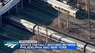 Amtrak Northeast services between Philadelphia and New York City partially restored after wire dama