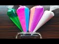 Making Slime Pipping Bags - Crunchy & Fluffy Slime