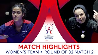 Daniela Ortega (CHI) vs Dina Meshref (EGY) | WT R32 - Match 2 | #ITTFWorlds2024