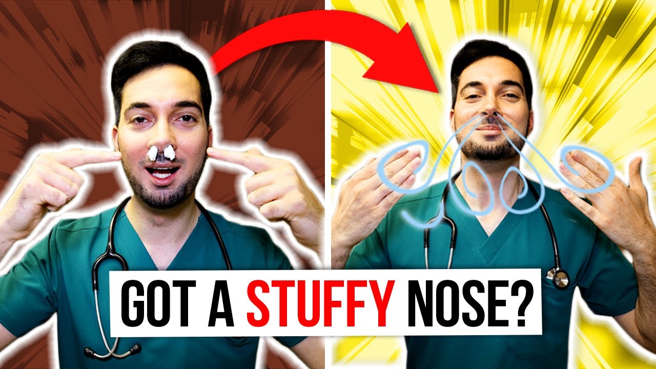 How To Clear A Stuffy Nose Instantly And Unstuff For Relief - YouTube