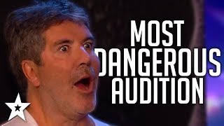 Simon Cowell Has KNIVES Thrown At Him On Britain's Got Talent 2019! | Got Talent Global