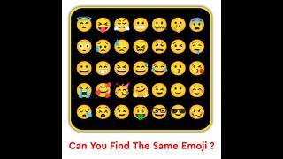 Can't😱 You Find The Same Emoji ? #shorts | Puzzles | Zestful Paheli |