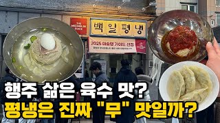 평양냉면은 행주 삶은 맛이라고? 평양냉면 솔직 후기