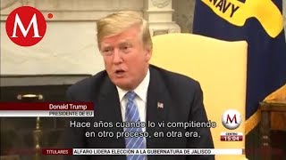 Trump dice que tuvo "gran conversación" con AMLO
